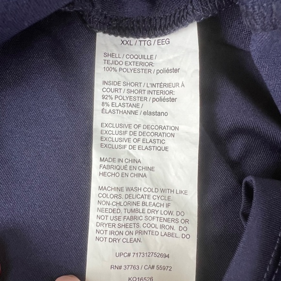 Grand Slam Performance Women's Navy Blue Tennis Skort Size XXL EUC - Picture 11 of 11